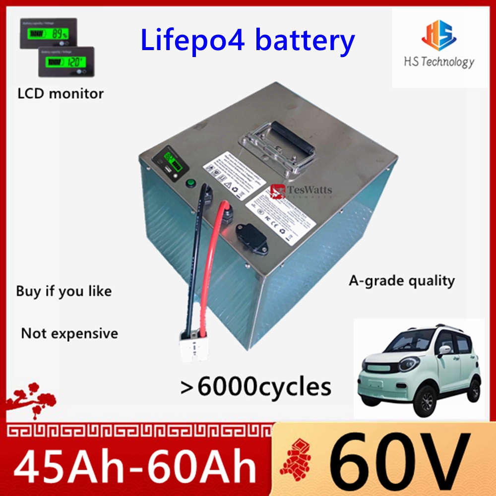 HS Lifepo4 60V 45Ah 50Ah 60Ah  - 60V 50Ah Electric Scooter Battery 评论和价格