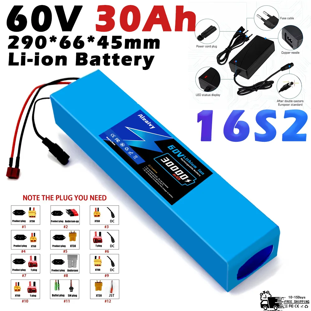 2025 Upgraded 60V 30Ah 18650 L - 60V 50Ah Electric Scooter Battery 评论和价格